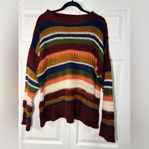 Forever 21 Multicolor Striped Sweater